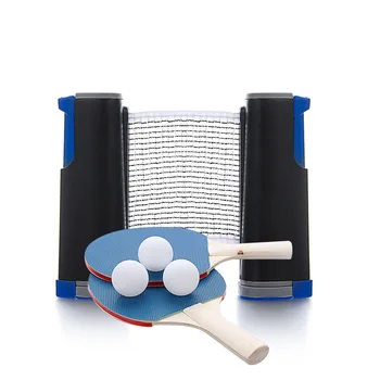 

Indoor Telescopic Ping Pong Set Extending Net Table Tennis Racket Sports Accessories Portable Paddle Bats Sport Tool