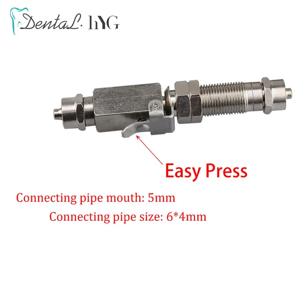 Water Connector Quick Adaptor High Speed Accessory Anti Backflow Stainless Steel for Teeth Cleaning Scaling Device