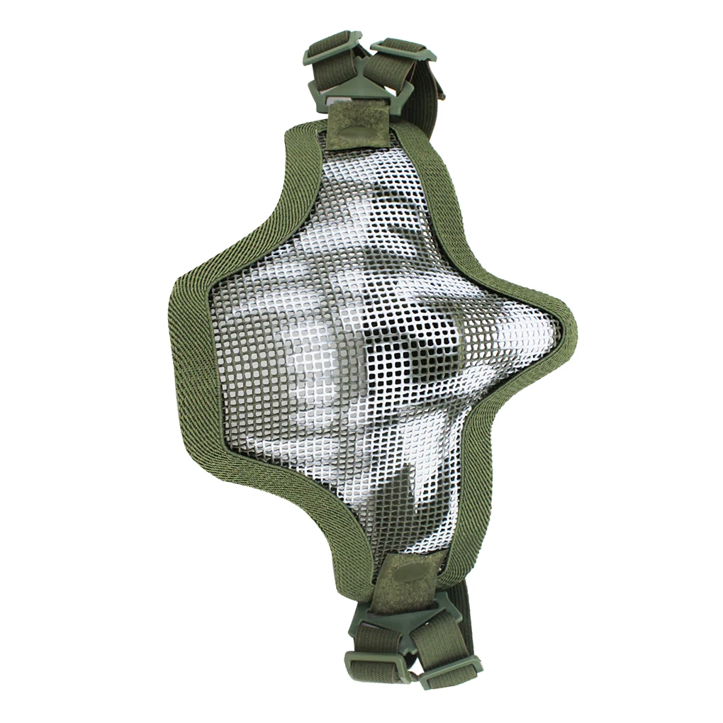 Low Carbon Steel Wire Warrior Outdoor Field Mask CS Game Cosplay Halloween Protect Solid Mask