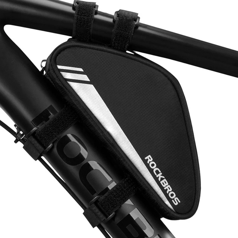 

ROCKBROS Bicycle Triangle Bag Bike Frame Front Tube Bag Cycling Bag Pannier Ultra-light Tube Small Packet Repair Tool Pouch Bag