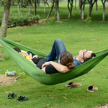Для мужчин и женщин складной портативный нейлоновый спальный мешок гамак подвесной парашют кровать 2 человек путешествия Кемпинг Туризм Открытый коврик для пикника