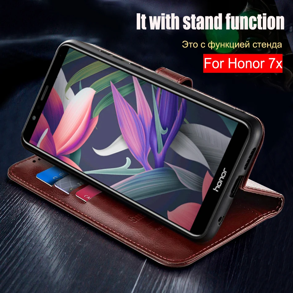 Magnetic Flip Leather & TPU Protective Back Cover Case