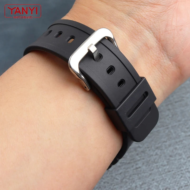 Resin watchband for casio g-shock GMW-B5000 watch band Black Waterproof Rubber strap Replacement Bracelet Band Watch Accessories