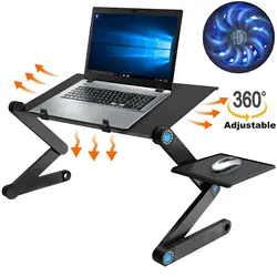 Mesa de mesa ajustável dobrável mesa de computador portátil sofá bandeja de volta