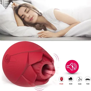 Rose Flower Vibrator Vagina Sucking Powerful Breast Sucker Oral Licking G-Spot Massage Clitoris Stimulation Sex Toys for Women 5