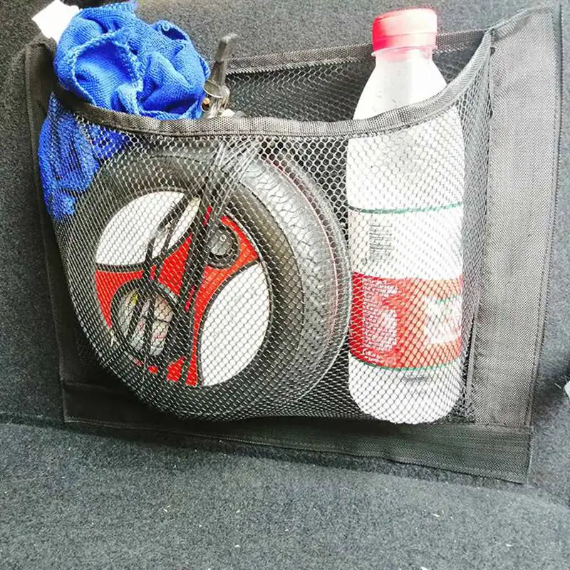 Эластичная Сетчатая Сумка для хранения на заднем сиденье БАГАЖНИКА АВТОМОБИЛЯ, сумка для хранения в автомобиле, сумка-Органайзер