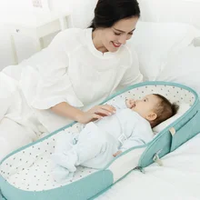 Sunveno 2in1 Baby Reisetasche Bett Faltbare Bett Nest Baby Bett für Neugeborene Baby Infant