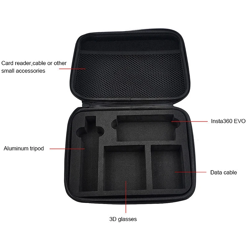 FFYY-Handheld Action Camera Storage Bag Case Protective Bag Accessory Kit For Insta360 Handheld Camera