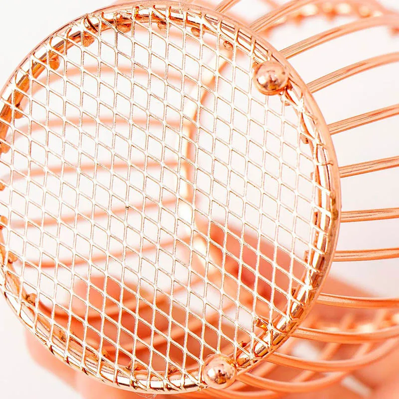 Gold Drahtgeflecht Stift Topf Bleistifthalter Elegante Rose Gold Metall Make Gold Drahtgeflecht Stift Topf Bleistifthalter Elegante Rose Gold Metall Make