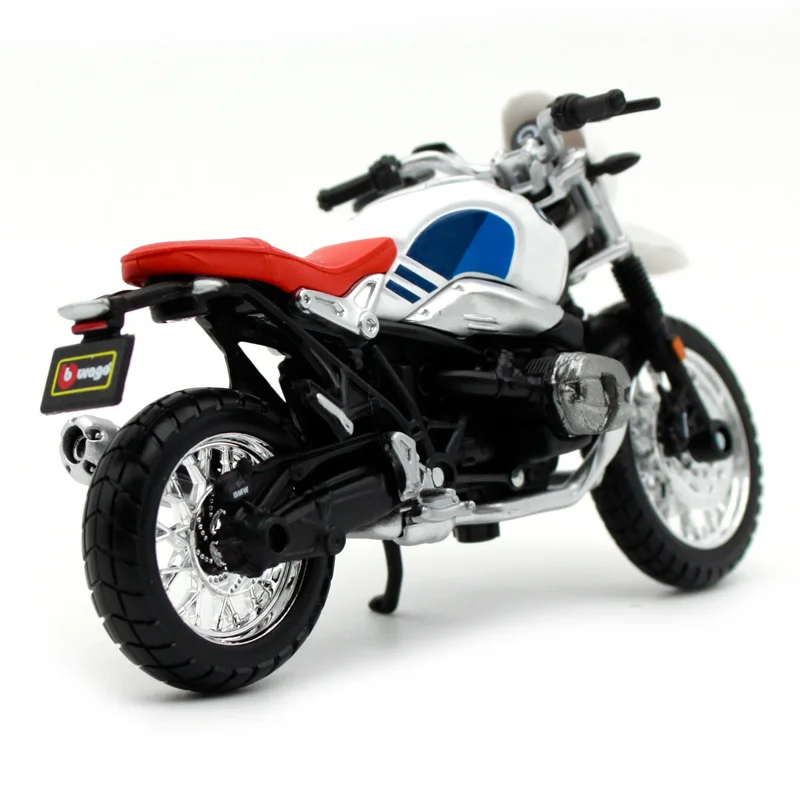 Modellino moto scala 1:18 Burago BMW R NINE T URBAN GS motorbike bike diecast 