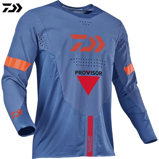 Новая летняя одежда для рыбалки Daiwa Джерси Мужская одежда для рыбалки анти-УФ быстросохнущая дышащая футболка с длинным рукавом для рыбалки - Цвет: 1