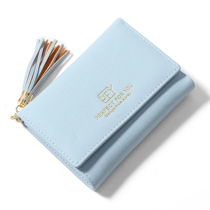 

WEICHEN Perfect for Ladies Wallet Short Wallet European Multi-card Bit Zero Wallet