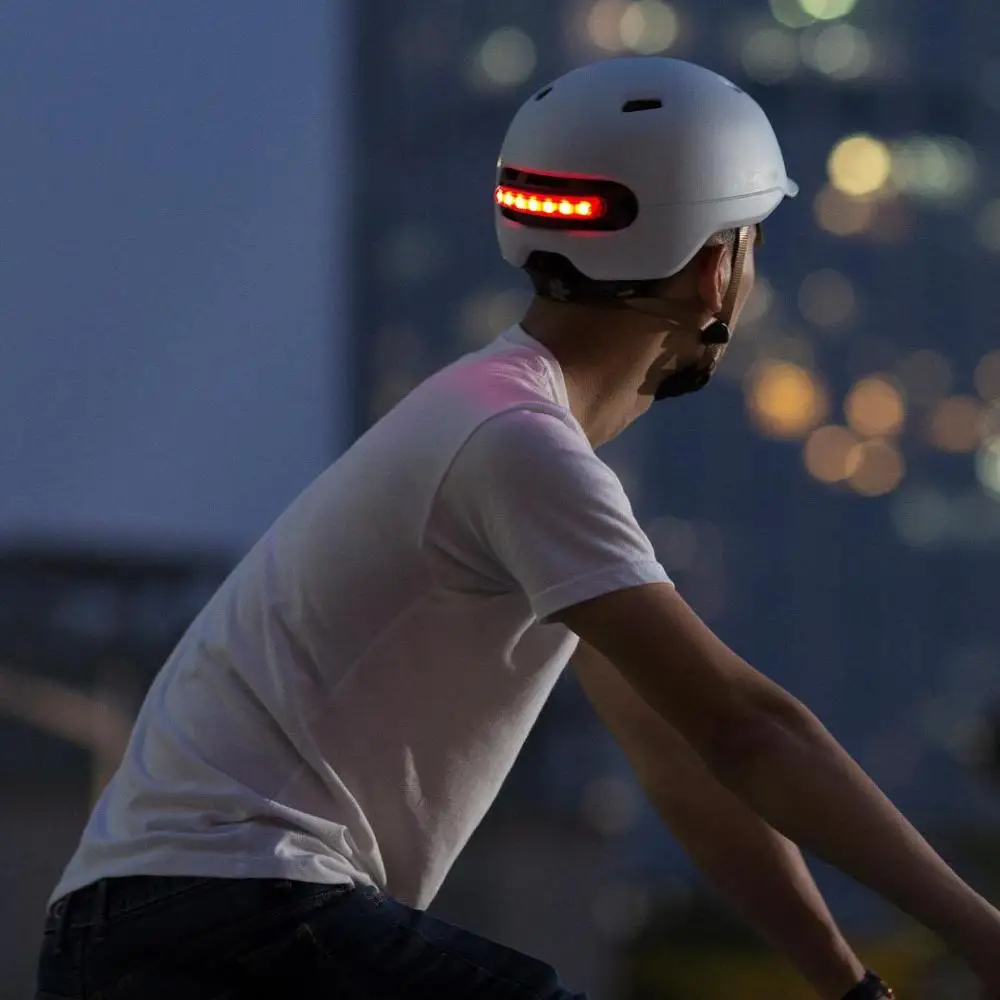 Xiaomi Cycling Helmet Smart 4U Intelligent LED Light Outdoor Riding Bike Scooter Waterproof Ultralight Safely Cap Helmet - AliExpress