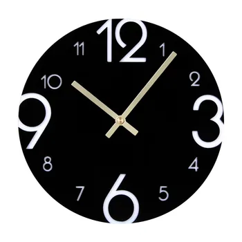 

Large Wall Clock Silent Round Wall Clock Arabic Numerals Design Stylish Style Acrylic Decor Round Reloj De Pared Moderno