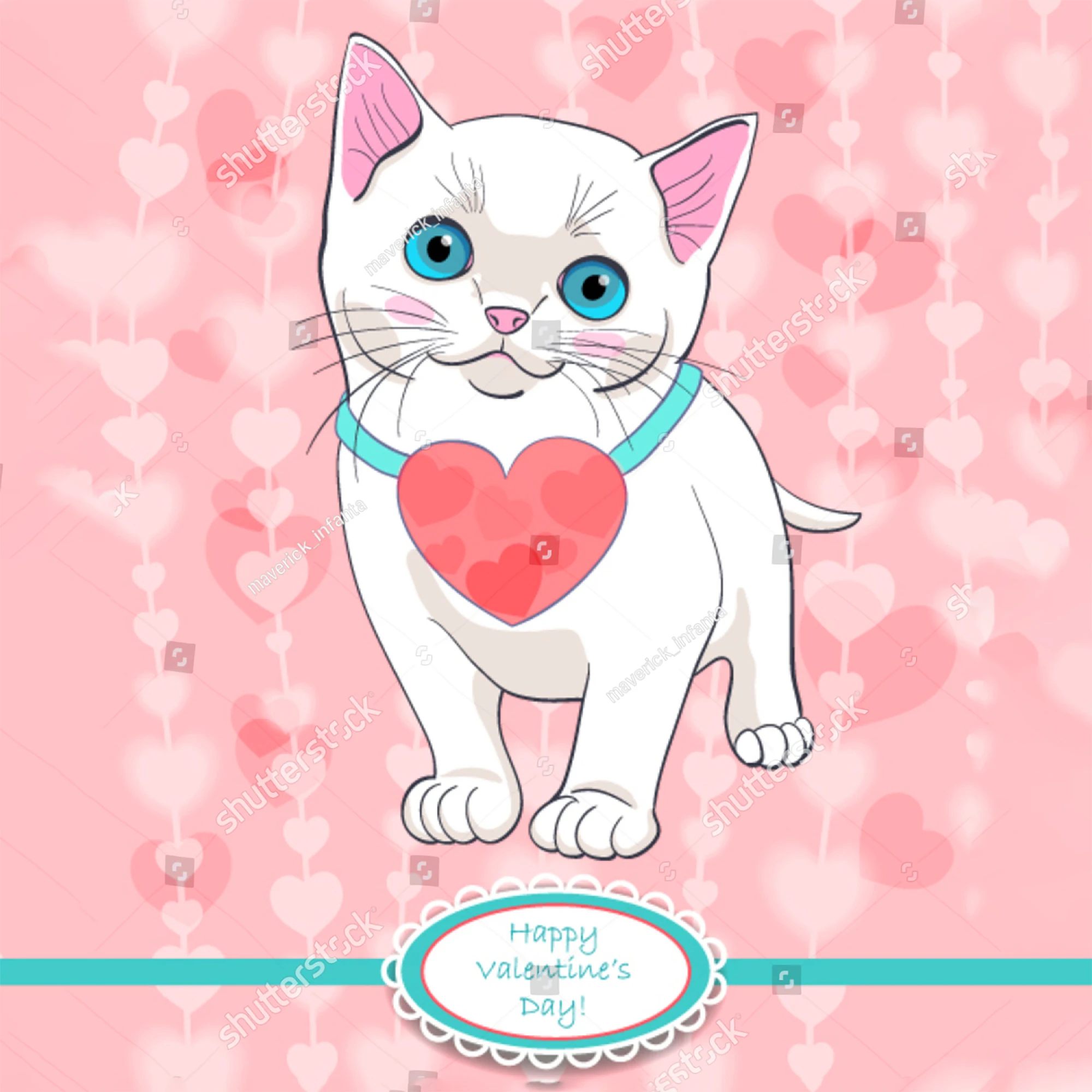 Lovely Valentine Cat Metal Cutting Dies Valentine s Day Animal font b Pet b font Stencil