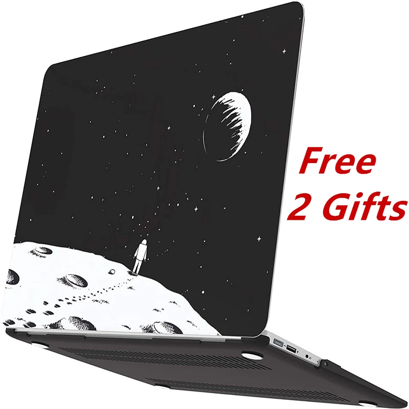 

2018 A1932 Case for Macbook Air 13 Astronaut Space Cute Glitter Shell Cover for Mac book Air 13 inch A1466 A1369 A2179 2020 Case