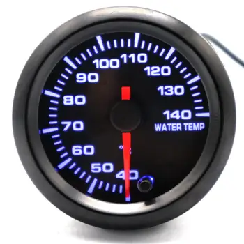 

52mm Water Temp Gauge/Oil Pressure Gauge w/ Sensor Car LED Indicator Meter