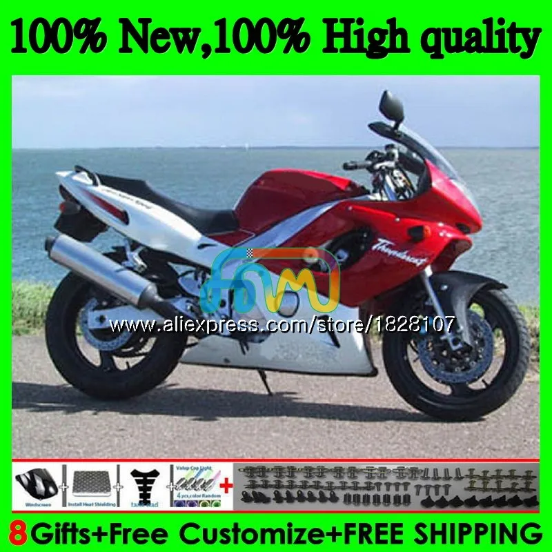 YZF 600R для YAMAHA Thundercat YZF600R 96 02 03 04 05 красный белый ярко-06 07 73BS. 65 YZF-600R 2002 2003 2004 2005 2006 2007 обтекатель