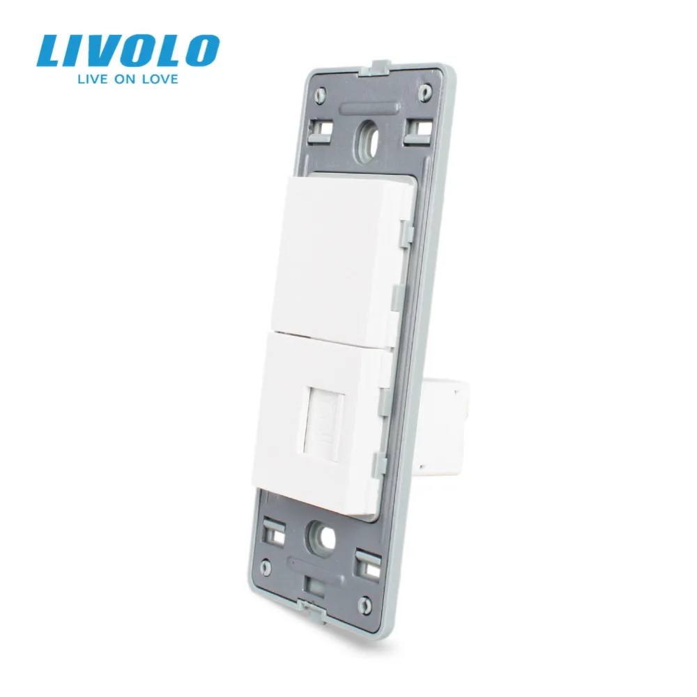 Настенная розетка Livolo из белого пластика функциональная клавиша для розетки