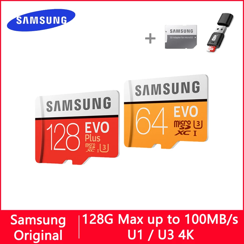 SAMSUNG EVO Micro SD 128 ГБ 32 ГБ 64 Гб 256 ГБ 512 ГБ U1 U3 Micro SD карта памяти 32 64 128 ГБ Флэш карта SD/TF MicroSD для телефона|samsung microsd card|microsd cardmemory card | АлиЭкспресс