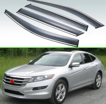 

For Honda Crosstour 2010-2015 Plastic Exterior Visor Vent Shades Window Sun Rain Guard Deflector 4pcs