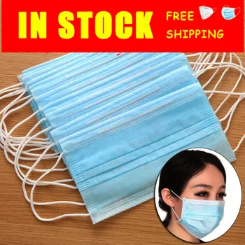 

3 Ply Professional Disposable Face Masks 95% Filteration Protective Face Masks With Ear Loop Dust Mask Mouth Masks