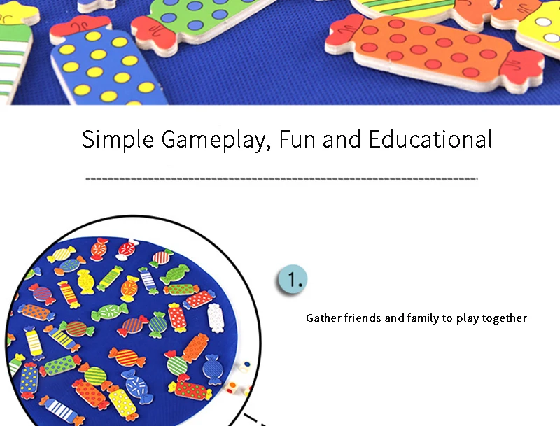 Holz Kinder Süßigkeiten Spiel Form Speicher Passenden Spielzeug Farbe Erkenntnis eltern-kind-Interaktion Junge Und Mädchen Pädagogisches Spielzeug Geschenk – Detail 8
