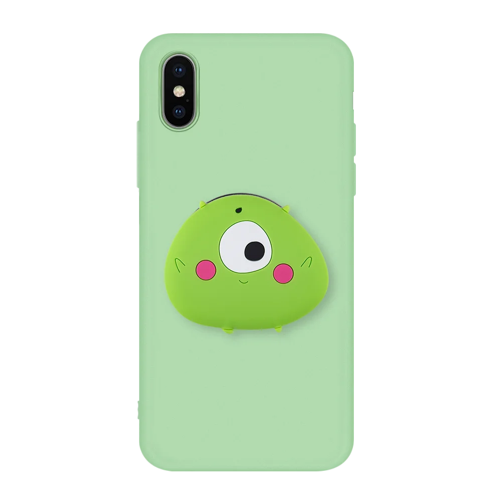 Цветной Мягкий силиконовый чехол ТПУ для iPhone XS Max XR X защитная задняя крышка 6 6s 7plus