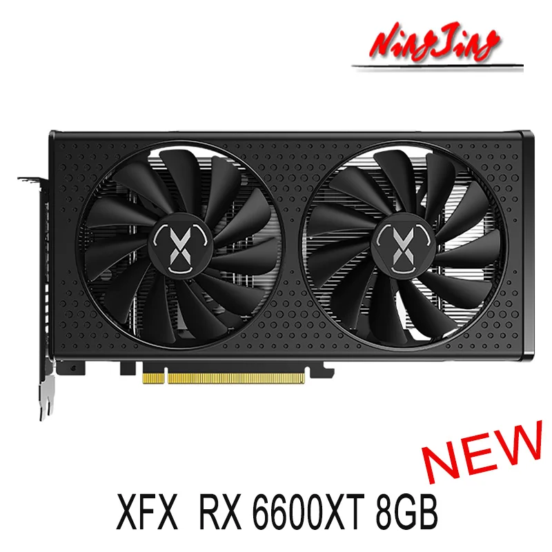 XFX AMD Radeon RX 6600 XT  8GB  GDDR6 128-bit  7nm  6600XT NEW GPU support AMD Intel Desktop Motherboard good video card for gaming pc