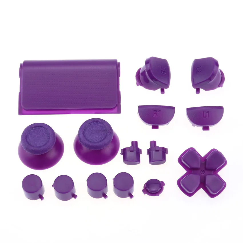 J purple Cltgxdd 1 комплект контроллер R2 L2 R1 L1 триггерные кнопки части для PS4 2,0 контроллер JDS 001 010 кнопки комплект контроллер аксессуары - Цвет: J purple