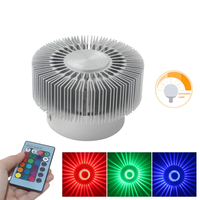 Светодиодный потолочный светильник, 3W, современный Rgb светильник, настенный светильник, художественная галерея, украшение, передняя
