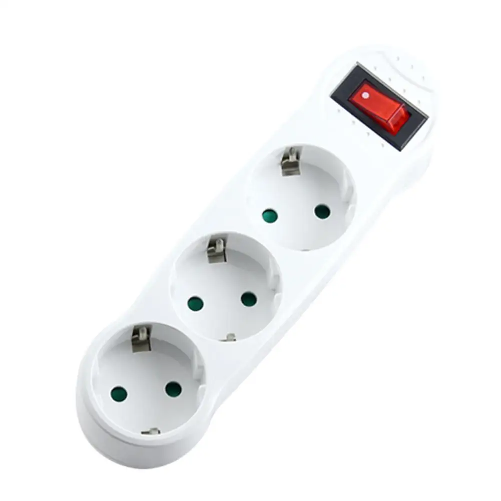 

1 Pcs German Standard One Turn Three Expansion Socket Turn Standard Wireless Extension Multi-de European One Plug Power S8P7