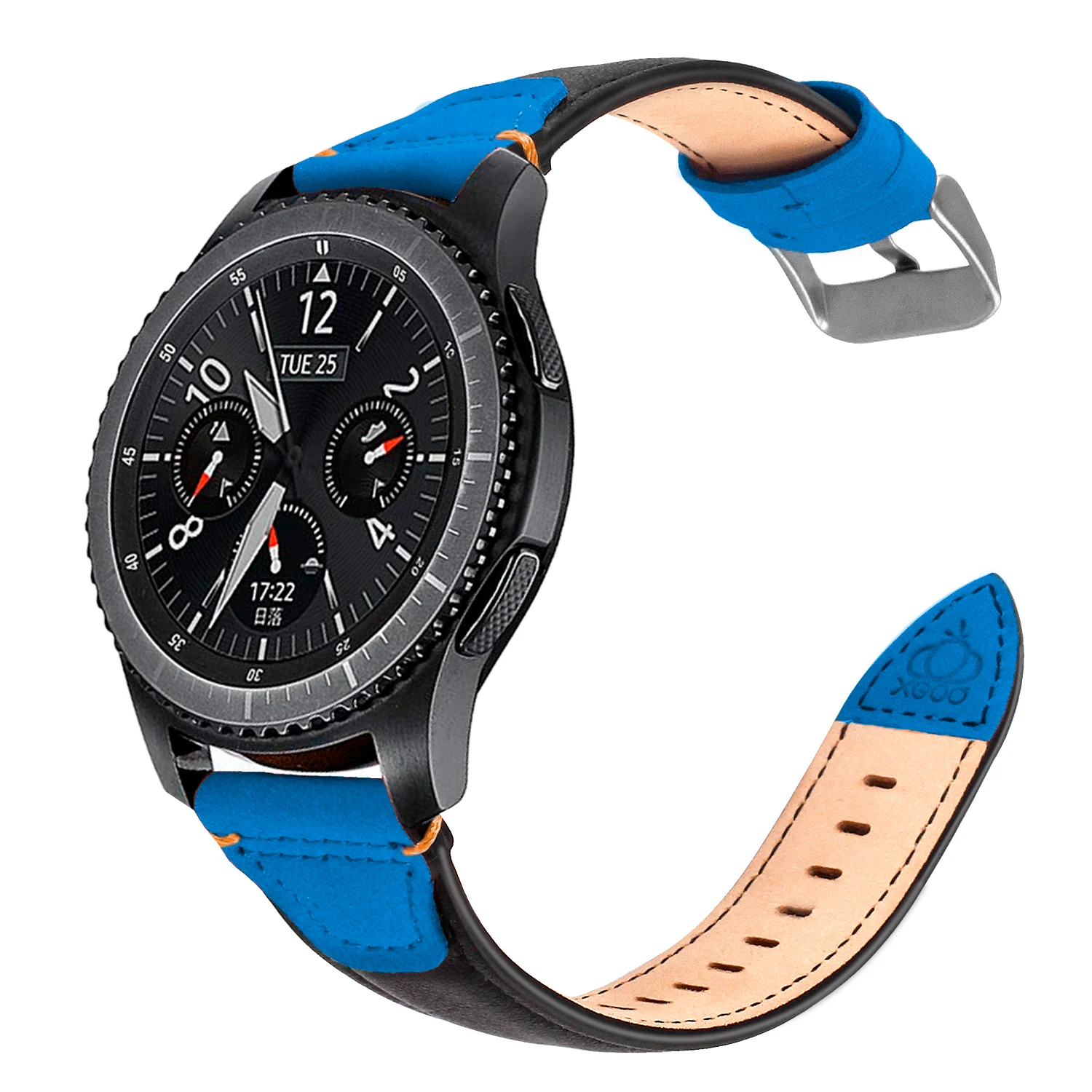 Для samsung Galaxy Watch 46 мм ремешок 22 мм Премиум ремешок из натуральной кожи для samsung gear S3 Frontier Classic # D