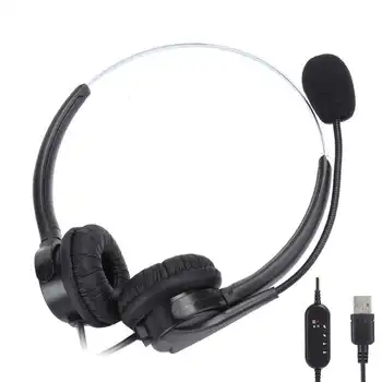 

Call Center Headset Customer Service Headset Wired Headphone for Customer Service Notebook Laptop