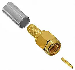 

DHL/EMS 250pcs SMA male PLUG Connector for Cable RG58 LMR195-A8