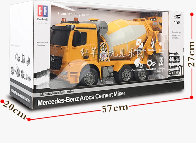 Stir Cement Concrete Car Toy Stir Machine Large Size Tanker Concrete Car Toy Concrete-Machine Have Inertia Children Gift