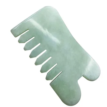 

Natural Jade Stone Guasha Gua Sha Massage Hand Back Leg Body Arm Board Comb Shape Healthy Beauty Relaxation Cure Massager Tool