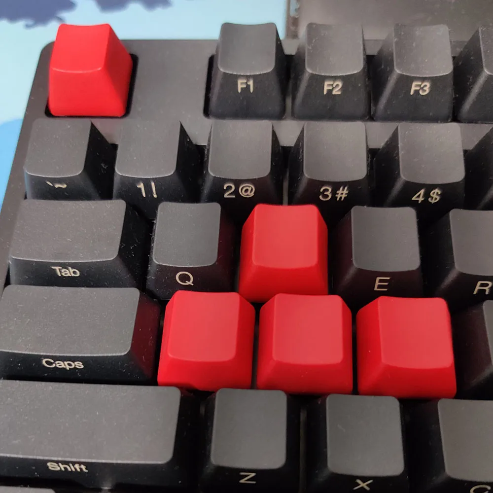 Mechanical Keyboard Thick PBT Red ESC Keycap R4 Cherry MX Switch OEM Height  