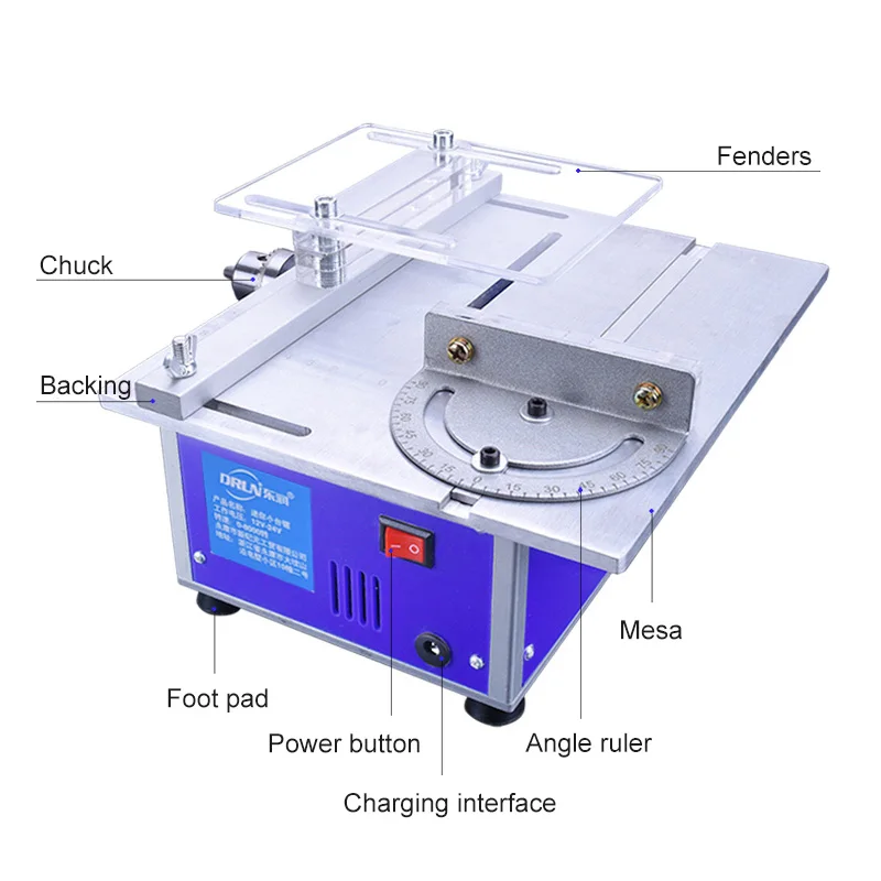 Electric Table Saw Cutting Machine Multifunctional Sawing Power Tool Cutting Polishing Sculpting Saws Precision Carpentry h2