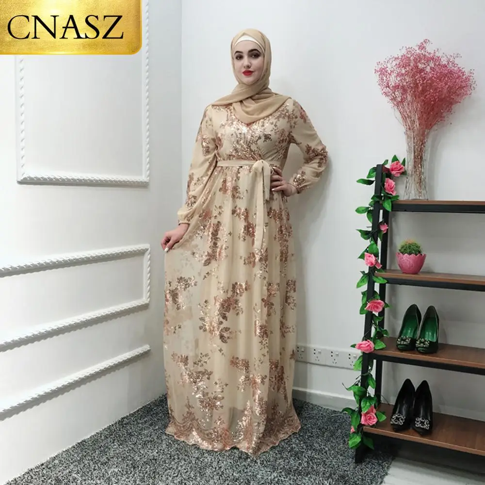 Мусульманское высококачественное кружевное платье Abaya в турецком стиле