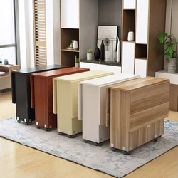 Mesa de salón y cocina de madera sólida, mueble plegable y creativo para el hogar, envío gratis