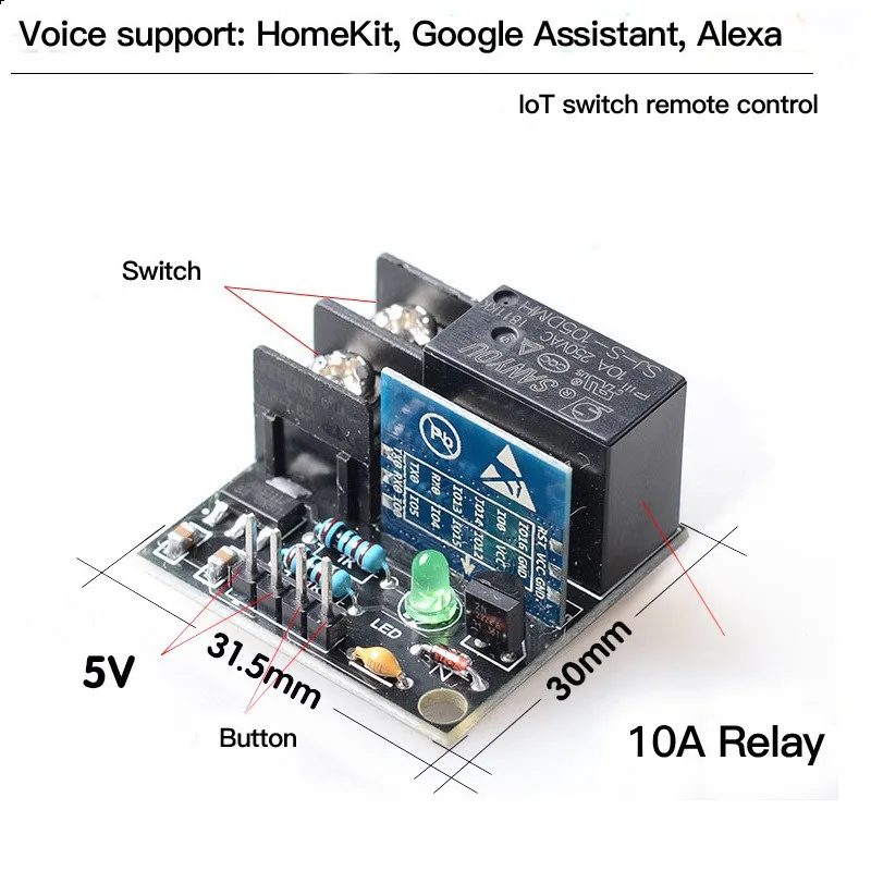 

Apple HomeKit WiFi Plug Smart Switch Remote Control Plug Works with Apple HomeKit (iOS12 or +), Alexa & Google Assistant