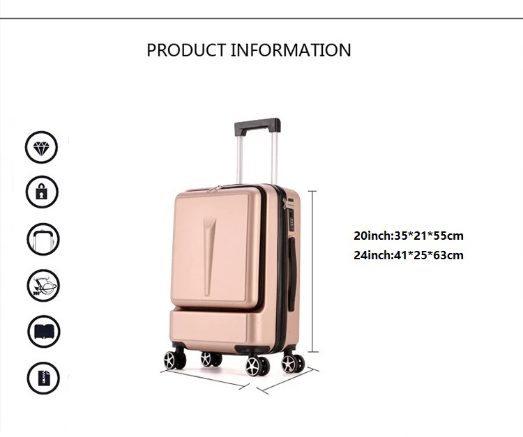 Креативный чемодан на колёсиках, чемодан на колесиках, Мужская тележка, Женская дорожная сумка на колесиках, 20 дюймов, кабина, пароль, багажник