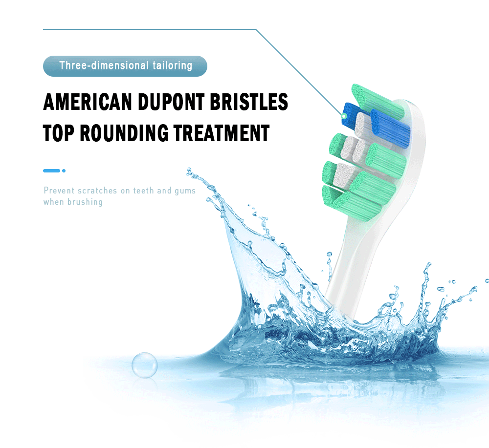 Brush Heads Replacement Compatible with Phillips Sonicare Electric Toothbrush DiamondClean, HealthyWhite, FlexCare HX6064 HX6730 Brush Heads Replacement Compatible with Phillips Sonicare Electric Toothbrush DiamondClean, HealthyWhite, FlexCare HX6064 HX6730