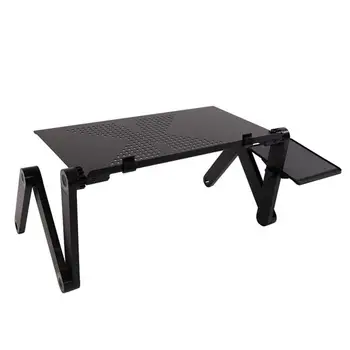 

Portable Folding Computer Desk 48 X 26cm Portable Bed Table Laptop Bed Office Desk Home Use Assembled Folding Table Black