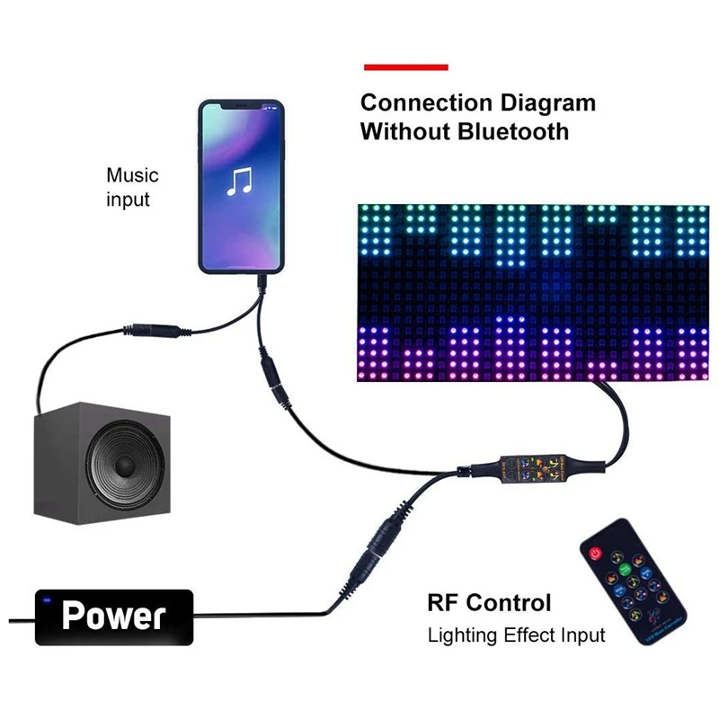 WS2812B WS2811 1903 3 контактная светодиодная полоса/матричная панель Bluetooth Музыка Мечта