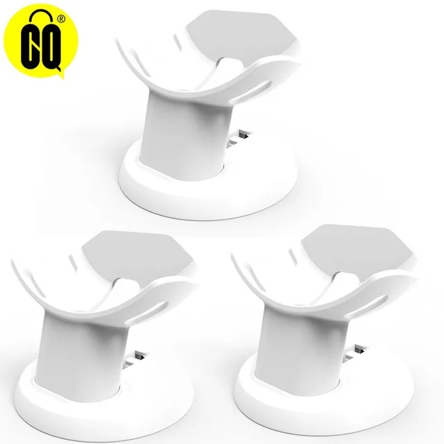 2019 For Google Home Mini Desktop stand table holder Voice Assistants Compact Holder Case Plug in Kitchen Bedroom Audio Mount White-3PCS