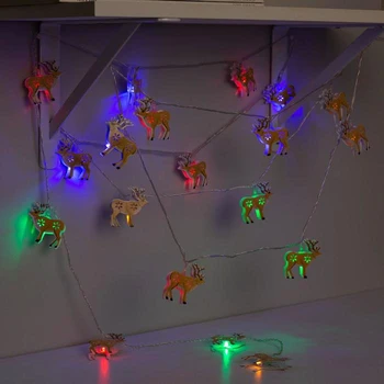 

Garland "Thread" 4 m with attachments "Deer", IP20, transparent thread, 20 LED, multi glow, 8 modes, 220 V