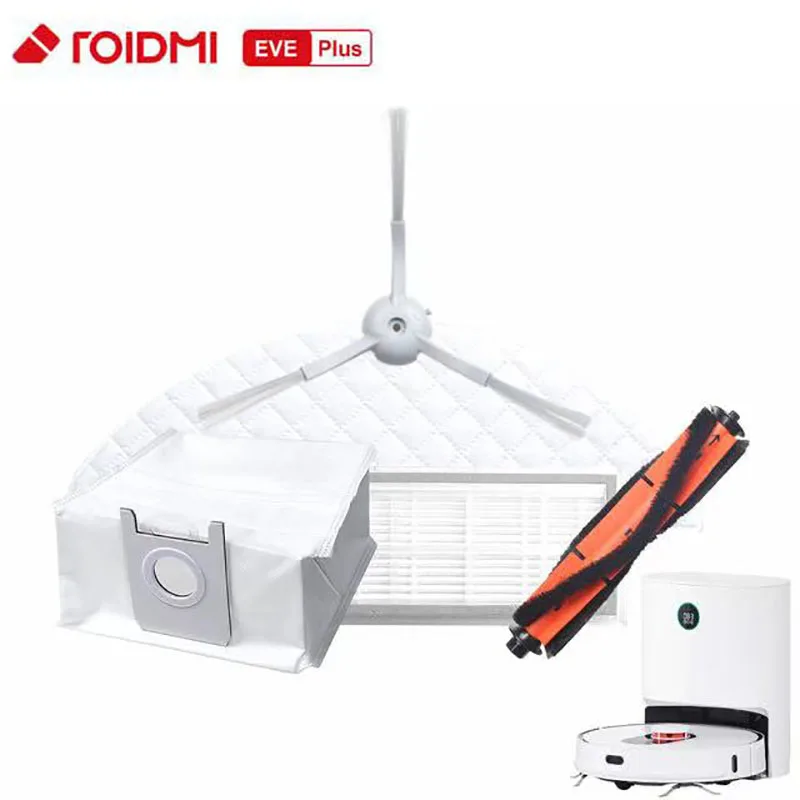 

ROIDMI ЕВА плюс пылесос оригинальный Запчасти мешка для сбора пыли швабры каточная кисть фильтр боковая щетка одноразовая для швабры аксессуары