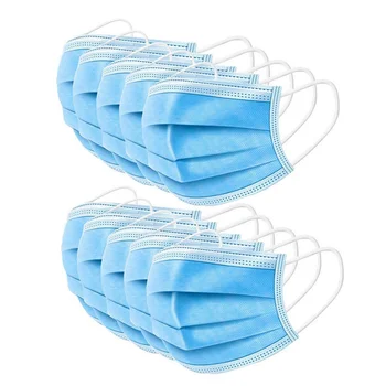 

Plussign Disposable Face Masks Anti Virus Mask 10-50Pcs Mouth Mask Protective Soft Breathable 3 Layers Mouth Mask For Hair Salon